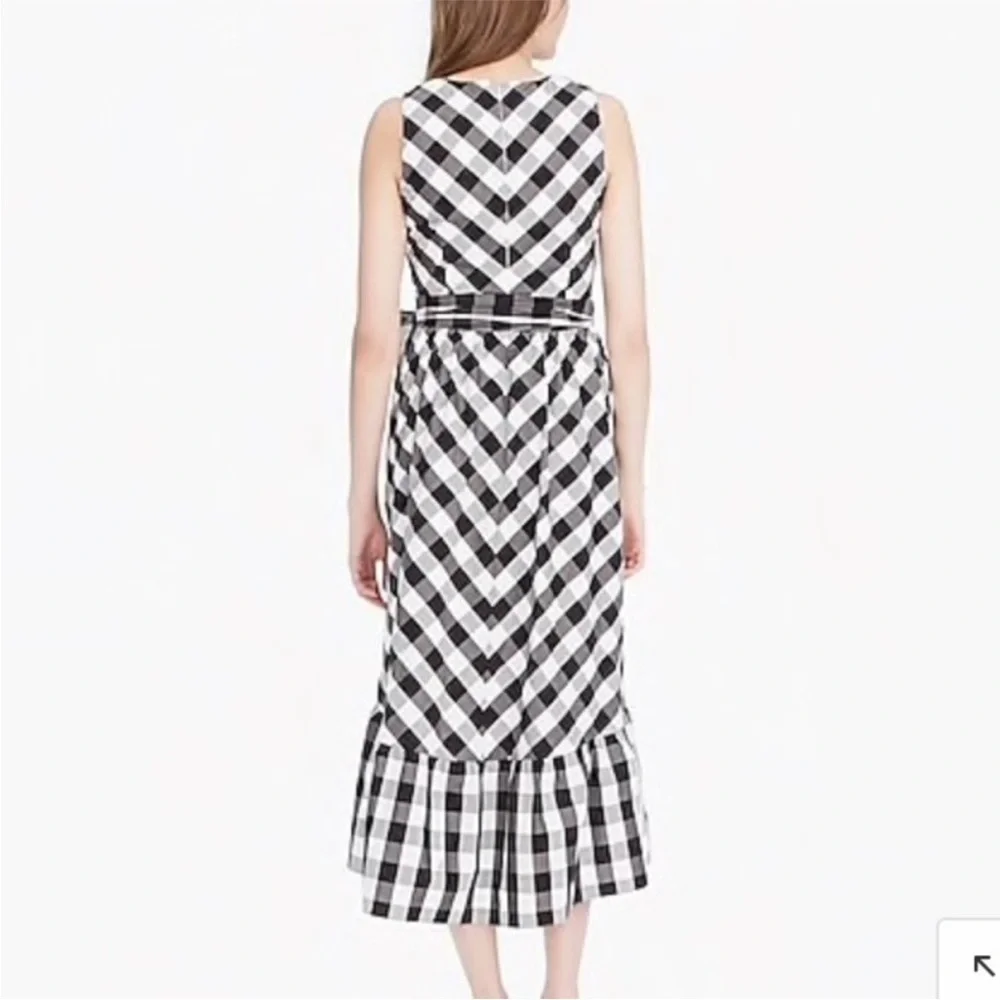 J. Crew Black and White Checkered Dress Size 2 (Without the wrap)